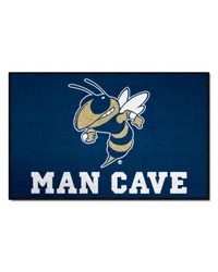 Georgia Tech Yellow Jackets Man Cave Starter Mat Accent Rug  19in. x 30in. Buzz Blue by   