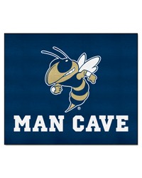 Georgia Tech Yellow Jackets Man Cave Tailgater Rug  5ft. x 6ft. Buzz Navy by   