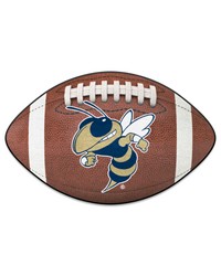 Georgia Tech Yellow Jackets Football Rug  20.5in. x 32.5in. Buzz Brown by   
