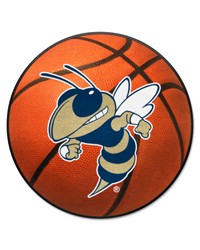 Georgia Tech Yellow Jackets Basketball Rug  27in. Diameter Buzz Orange by   
