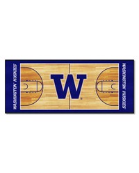 Washington Huskies Court Runner Rug  30in. x 72in. Purple by   