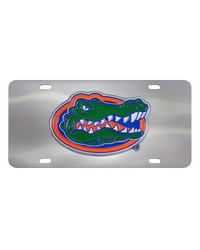Florida Gators 3D Stainless Steel License Plate Stainless Steel by   