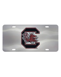 South Carolina Gamecocks 3D Stainless Steel License Plate Stainless Steel by   