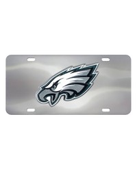 Philadelphia Eagles 3D Stainless Steel License Plate Stainless Steel by   