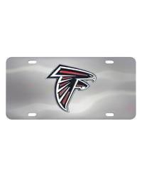 Atlanta Falcons 3D Stainless Steel License Plate Stainless Steel by   