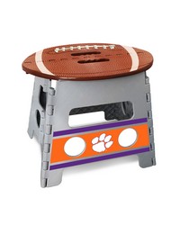 Clemson Tigers Folding Step Stool  13in. Rise Gray by   