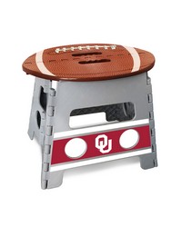 Oklahoma Sooners Folding Step Stool  13in. Rise Gray by   