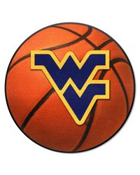 West Virginia Mountaineers Basketball Rug by   