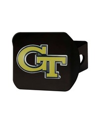 Georgia Tech Yellow Jackets Black Metal Hitch Cover  3D Color Emblem Gold by   