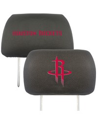 Houston Rockets Embroidered Head Rest Cover Set  2 Pieces Black by   