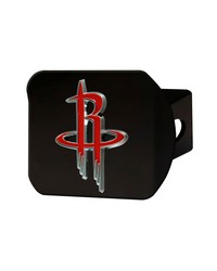 Houston Rockets Black Metal Hitch Cover  3D Color Emblem Red by   