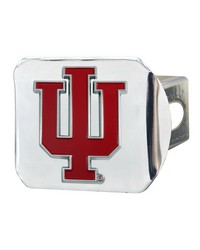 Indiana Hooisers Hitch Cover  3D Color Emblem Chrome by   