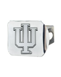 Indiana Hooisers Chrome Metal Hitch Cover with Chrome Metal 3D Emblem Chrome by   