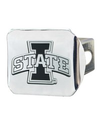 Iowa State Cyclones Chrome Metal Hitch Cover with Chrome Metal 3D Emblem Chrome by   