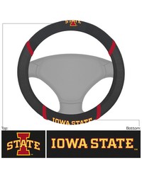 Iowa State Cyclones Embroidered Steering Wheel Cover Black by   