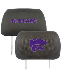Kansas State Wildcats Embroidered Head Rest Cover Set  2 Pieces Black by   