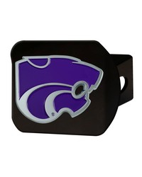 Kansas State Wildcats Black Metal Hitch Cover  3D Color Emblem Purple by   