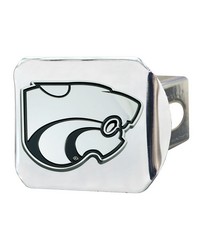 Kansas State Wildcats Chrome Metal Hitch Cover with Chrome Metal 3D Emblem Chrome by   