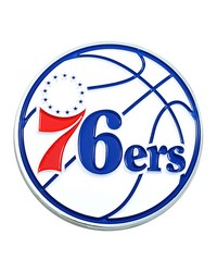 Philadelphia 76ers 3D Color Metal Emblem Blue by   