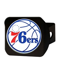 Philadelphia 76ers Black Metal Hitch Cover  3D Color Emblem Blue by   