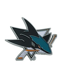 San Jose Sharks 3D Color Metal Emblem Teal by   