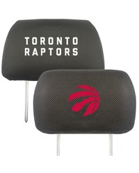 Toronto Raptors Embroidered Head Rest Cover Set  2 Pieces Black by   