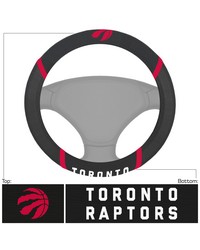 Toronto Raptors Embroidered Steering Wheel Cover Black by   