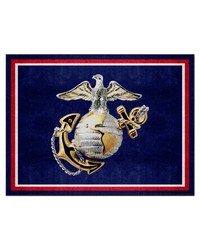 U.S. Marines 8ft. x 10 ft. Plush Area Rug Navy by   