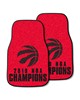 Fan Mats LLC Toronto Raptors 2-pc Carpet Car Mat Set Red