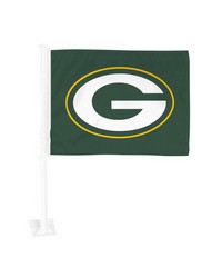 Green Bay Packers Car Flag Large 1pc 11 in  x 14 in  Green by   