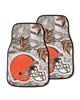 Fan Mats LLC Cleveland Browns 2-pc Carpet Car Mat Set Camo