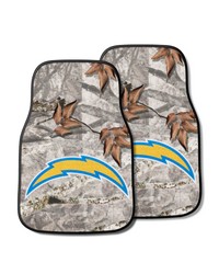 Los Angeles Chargers Camo Front Carpet Car Mat Set  2 Pieces Camo by   