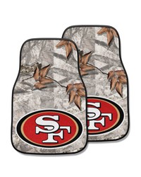 San Francisco 49ers Camo Front Carpet Car Mat Set  2 Pieces Camo by   