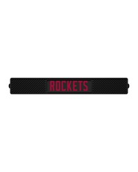 Houston Rockets Bar Drink Mat  3.25in. x 24in. Black by   