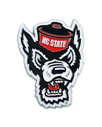 NC State Wolfpack 3D Color Metal Emblem Red by   