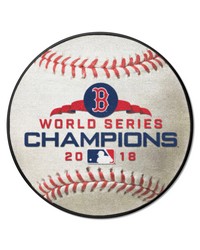 Boston Red Sox 2018 World Series Champions Baseball Rug  27in. Diameter White by   