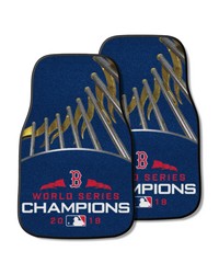 Boston Red Sox 2018 World Series Champions Front Carpet Car Mat Set  2 Pieces Navy by   