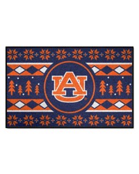 Auburn Tigers Holiday Sweater Starter Mat Accent Rug  19in. x 30in. Navy by   