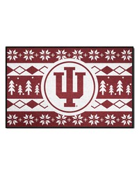 Indiana Hooisers Holiday Sweater Starter Mat Accent Rug  19in. x 30in. Crimson by   