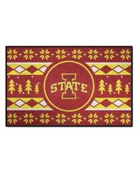 Iowa State Cyclones Holiday Sweater Starter Mat Accent Rug  19in. x 30in. Red by   