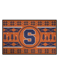 Syracuse Orange Holiday Sweater Starter Mat Accent Rug  19in. x 30in. Orange by   