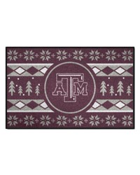 Texas AM Aggies Holiday Sweater Starter Mat Accent Rug  19in. x 30in. Maroon by   
