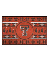 Texas Tech Red Raiders Holiday Sweater Starter Mat Accent Rug  19in. x 30in. Red by   