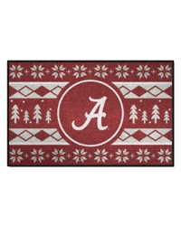 Alabama Crimson Tide Holiday Sweater Starter Mat Accent Rug  19in. x 30in. Maroon by   