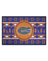 Florida Gators Holiday Sweater Starter Mat Accent Rug  19in. x 30in. Blue by   