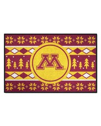 Minnesota Golden Gophers Holiday Sweater Starter Mat Accent Rug  19in. x 30in. Maroon by   