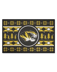 Missouri Tigers Holiday Sweater Starter Mat Accent Rug  19in. x 30in. Black by   