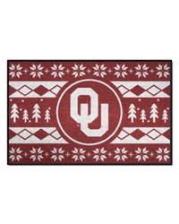 Oklahoma Sooners Holiday Sweater Starter Mat Accent Rug  19in. x 30in. Crimson by   