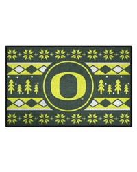 Oregon Ducks Holiday Sweater Starter Mat Accent Rug  19in. x 30in. Green by   