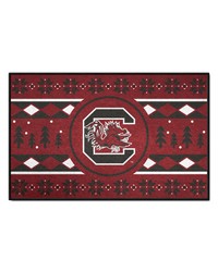 South Carolina Gamecocks Holiday Sweater Starter Mat Accent Rug  19in. x 30in. Maroon by   